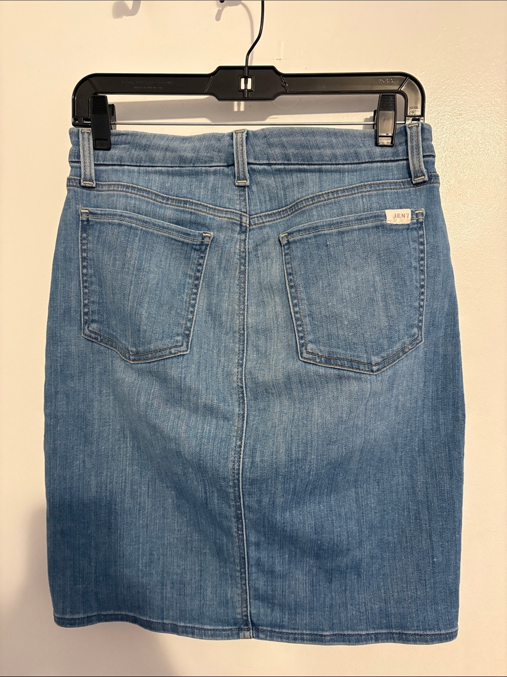 Jen7 by 7 For All Mankind Light Wash Denim Pencil Skirt 6 - Picture 4 of 7